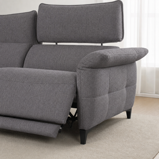 Fauna Recliner upholstery and reclining detail