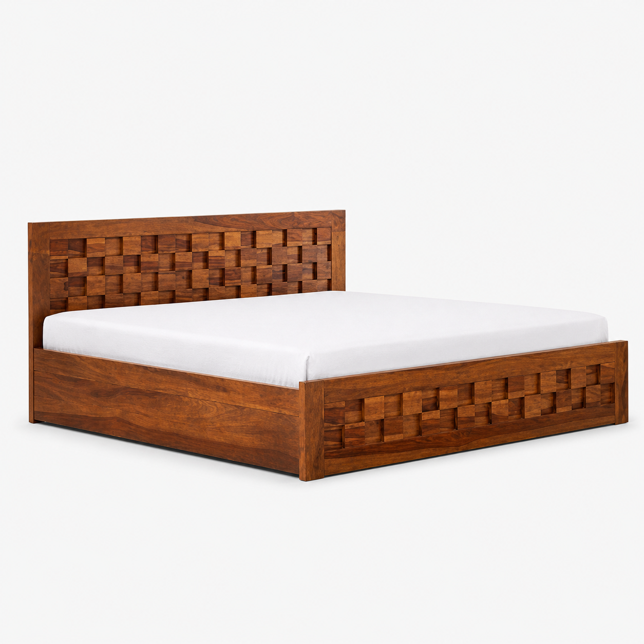 FInlo - Bed, complete long-side studio bed view