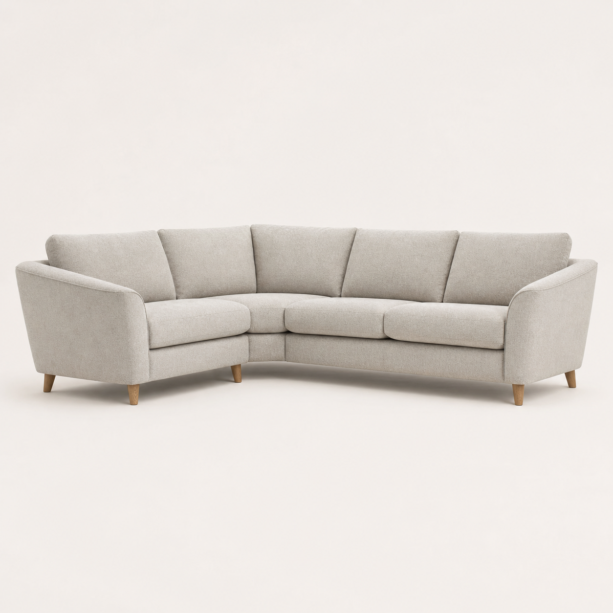 Flair - L shape sectional sofa, complete sectional sofa studio view
