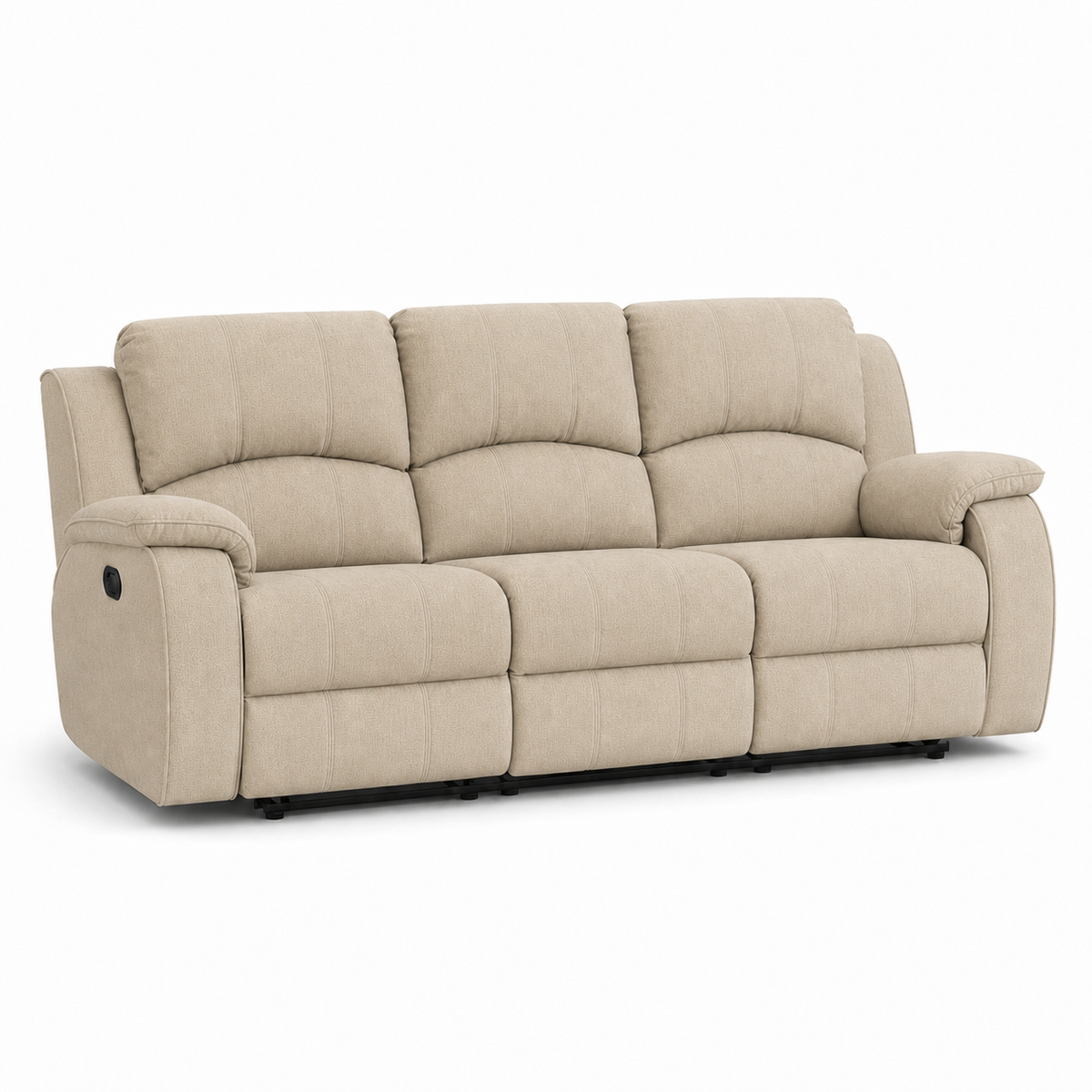 Flourish Recliner 3 seater beige 02 white