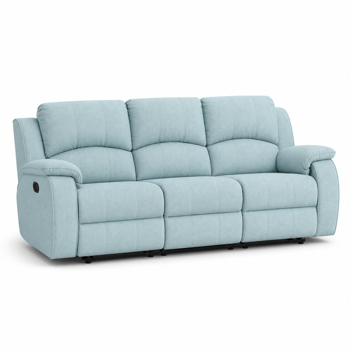 Flourish Recliner 3 seater blue 02 white