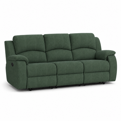 Flourish Recliner 3 seater green 02 white