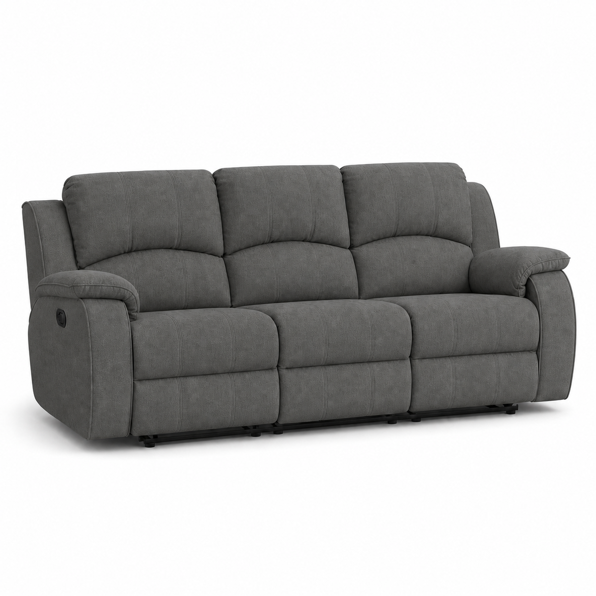 Flourish Recliner 3 seater grey 02 white