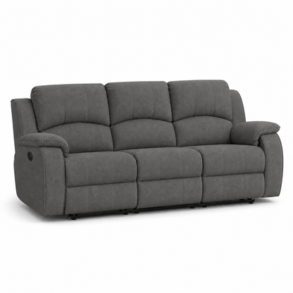 Flourish Recliner 3 seater grey 02 white