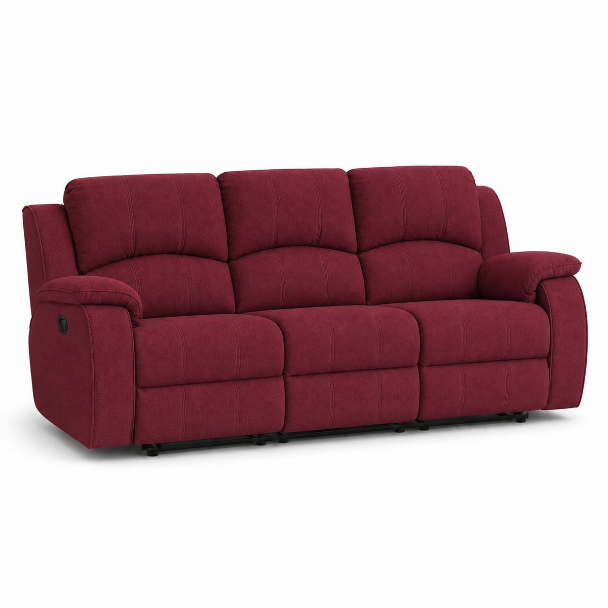 Flourish Recliner 3 seater red 02 white