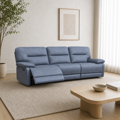 Ford Recliner 3 seater blue 01 main