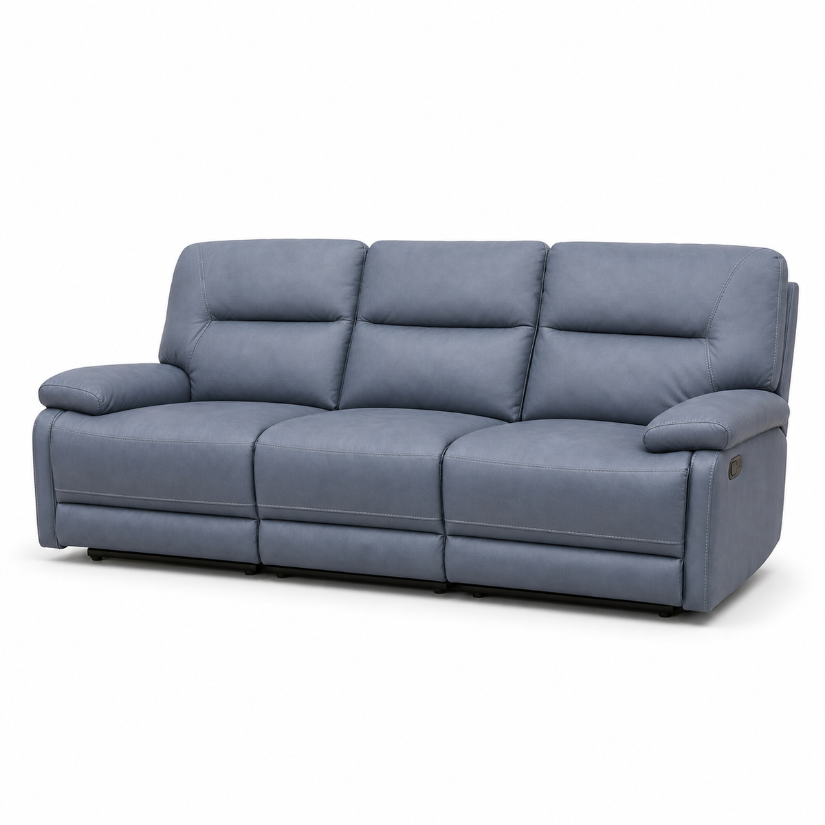 Ford Recliner 3 seater blue 02 white