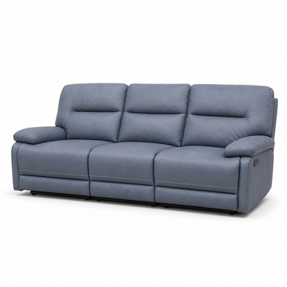 Ford Recliner 3 seater blue 02 white