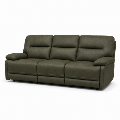 Ford Recliner 3 seater green 02 white