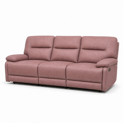 Ford Recliner 3 seater pink 02 white