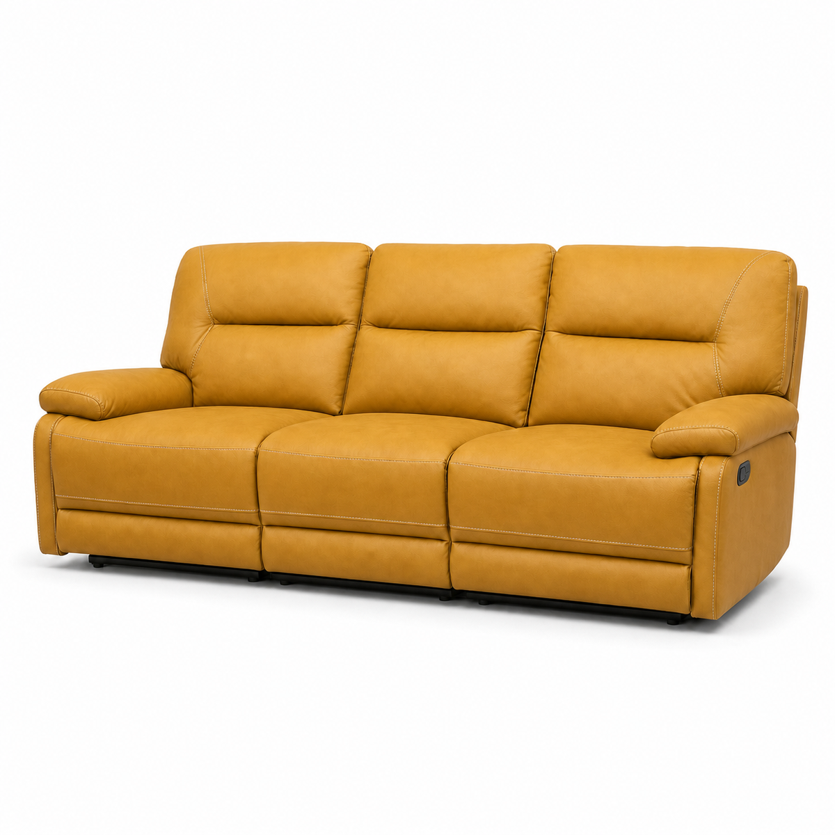 Ford Recliner 3 seater yellow 02 white