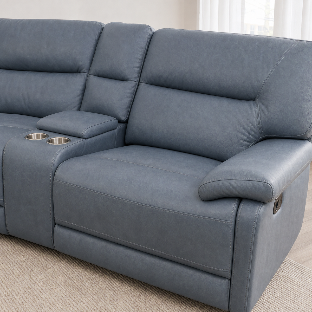 Ford Recliner upholstery and reclining detail