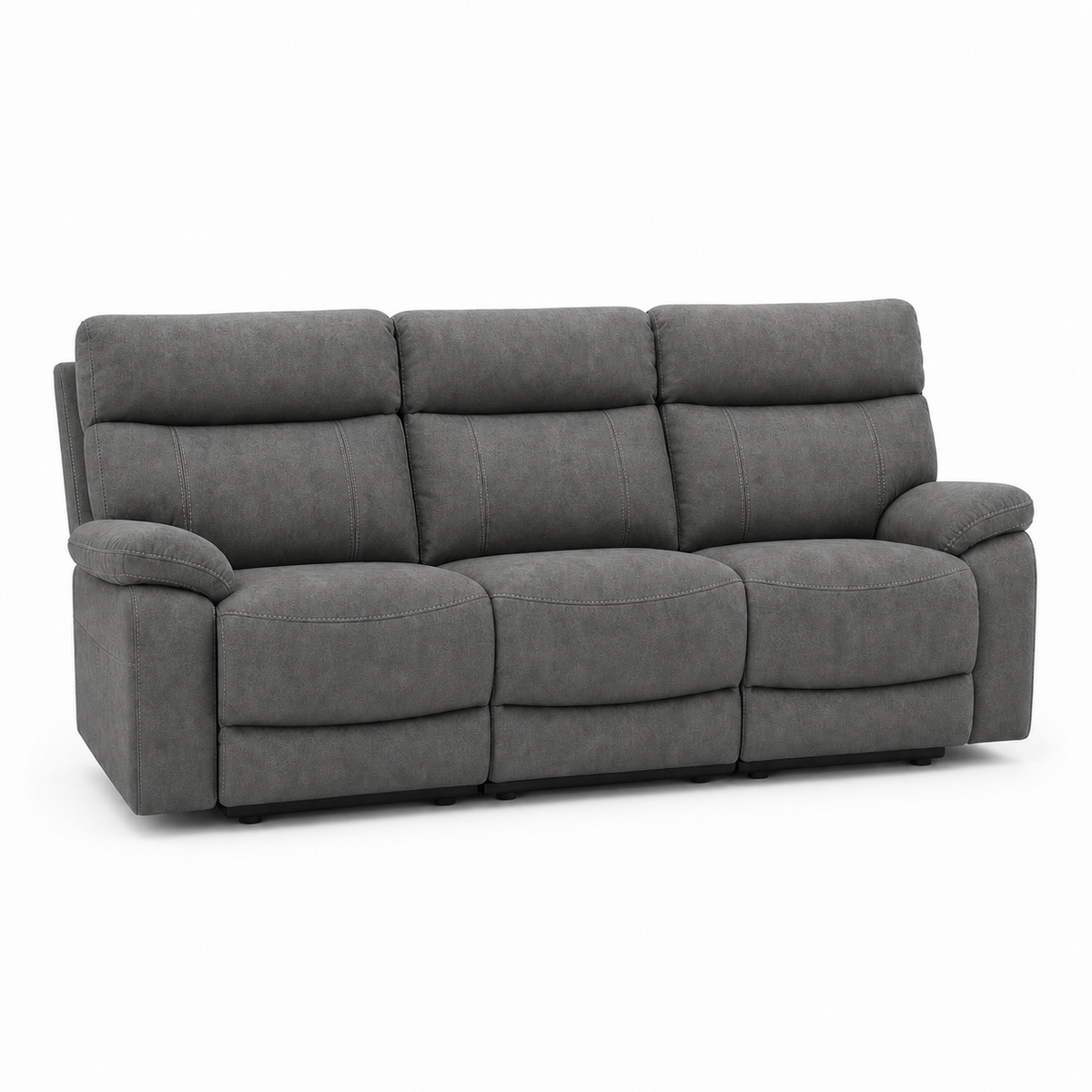 Frigid 1+2+1 Recliner Set 3 seater grey 02 white
