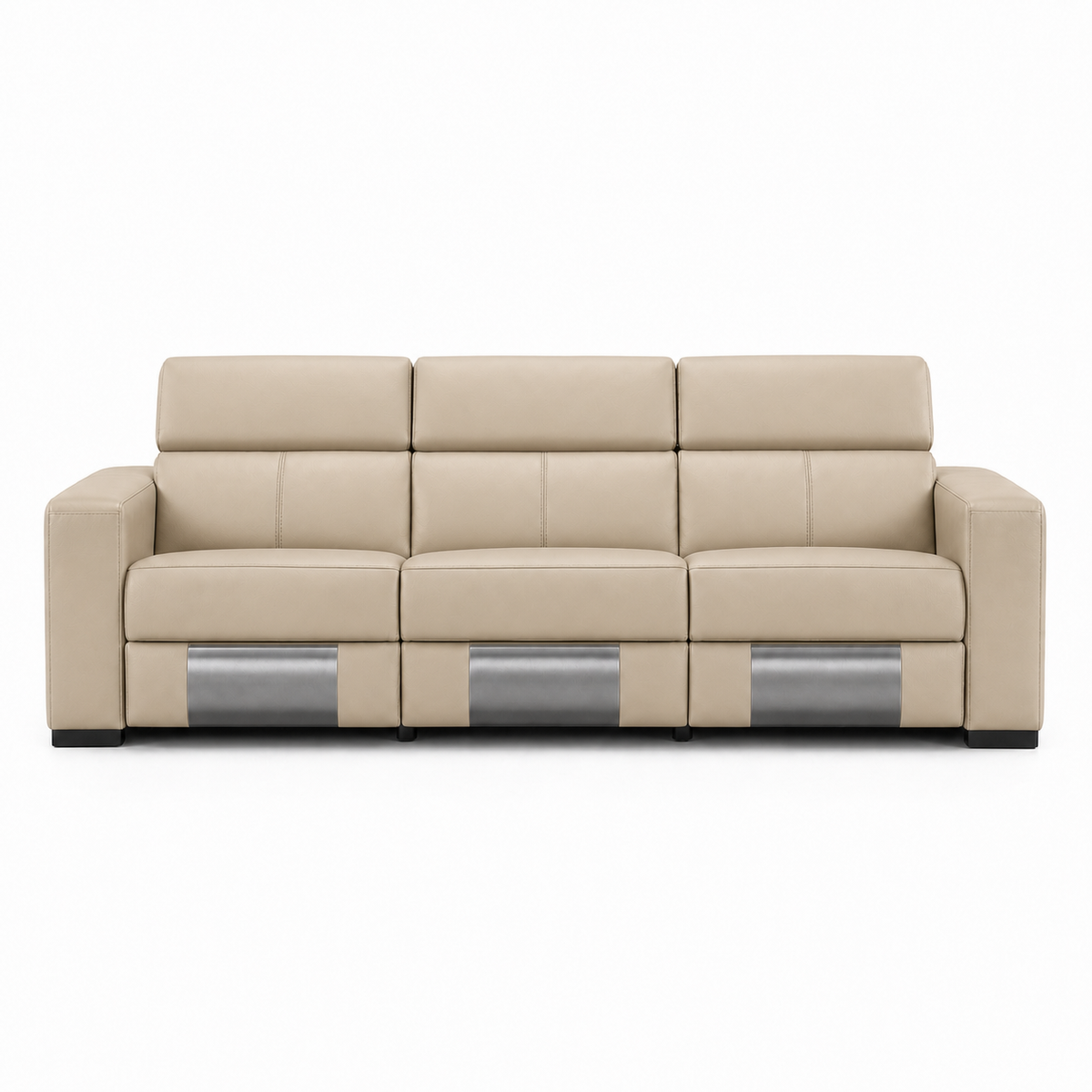 Frigid Recliner 3 seater beige 02 white