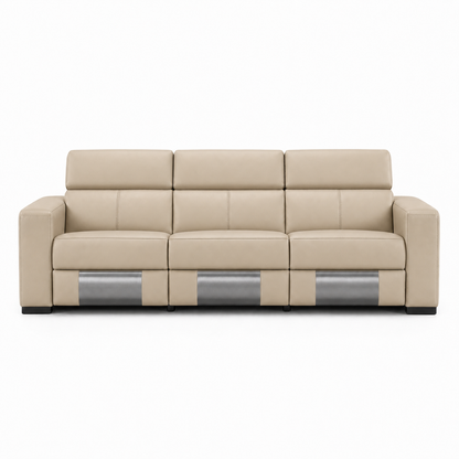 Frigid Recliner 3 seater beige 02 white