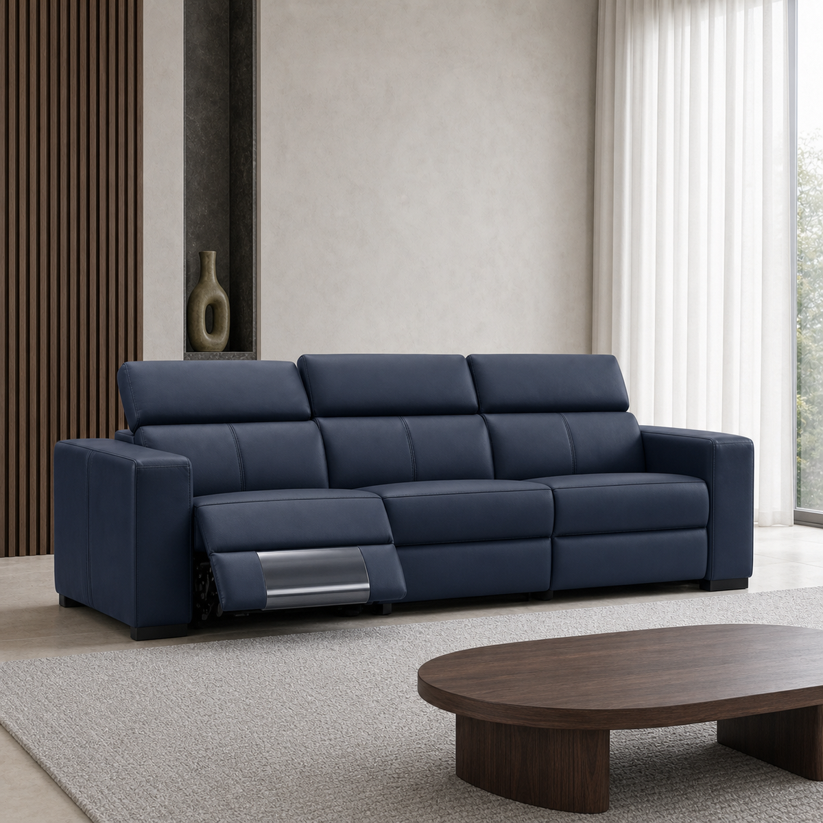 Frigid Recliner 3 seater blue 01 main