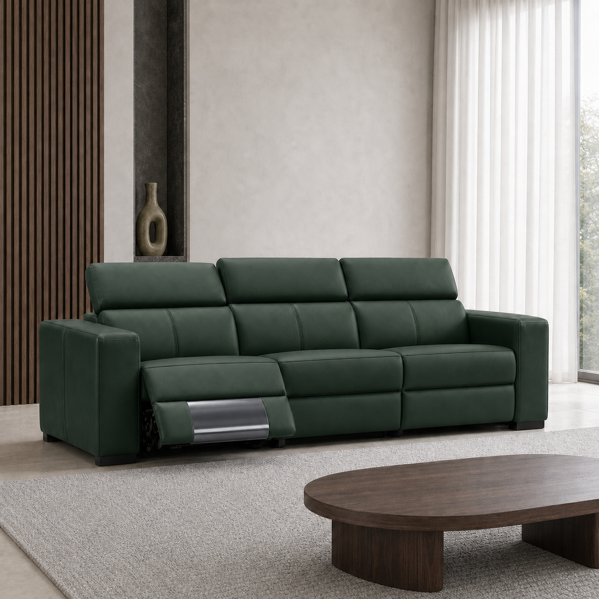 Frigid Recliner 3 seater green 01 main