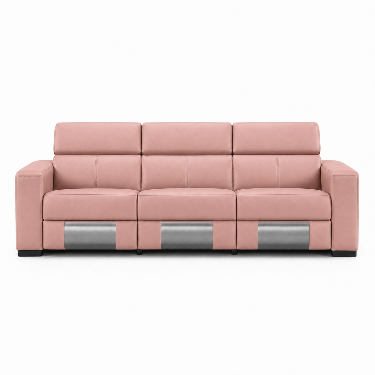 Frigid Recliner 3 seater pink 02 white