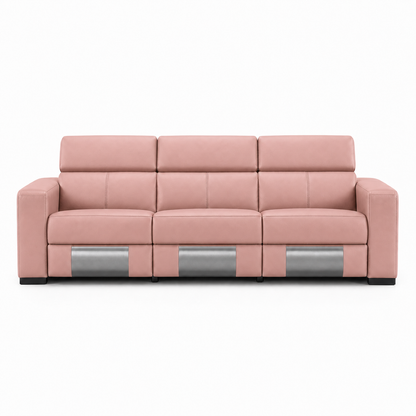 Frigid Recliner 3 seater pink 02 white