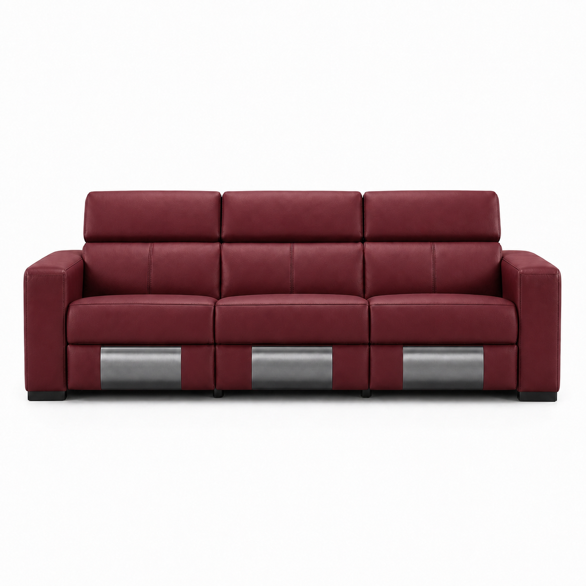 Frigid Recliner 3 seater red 02 white