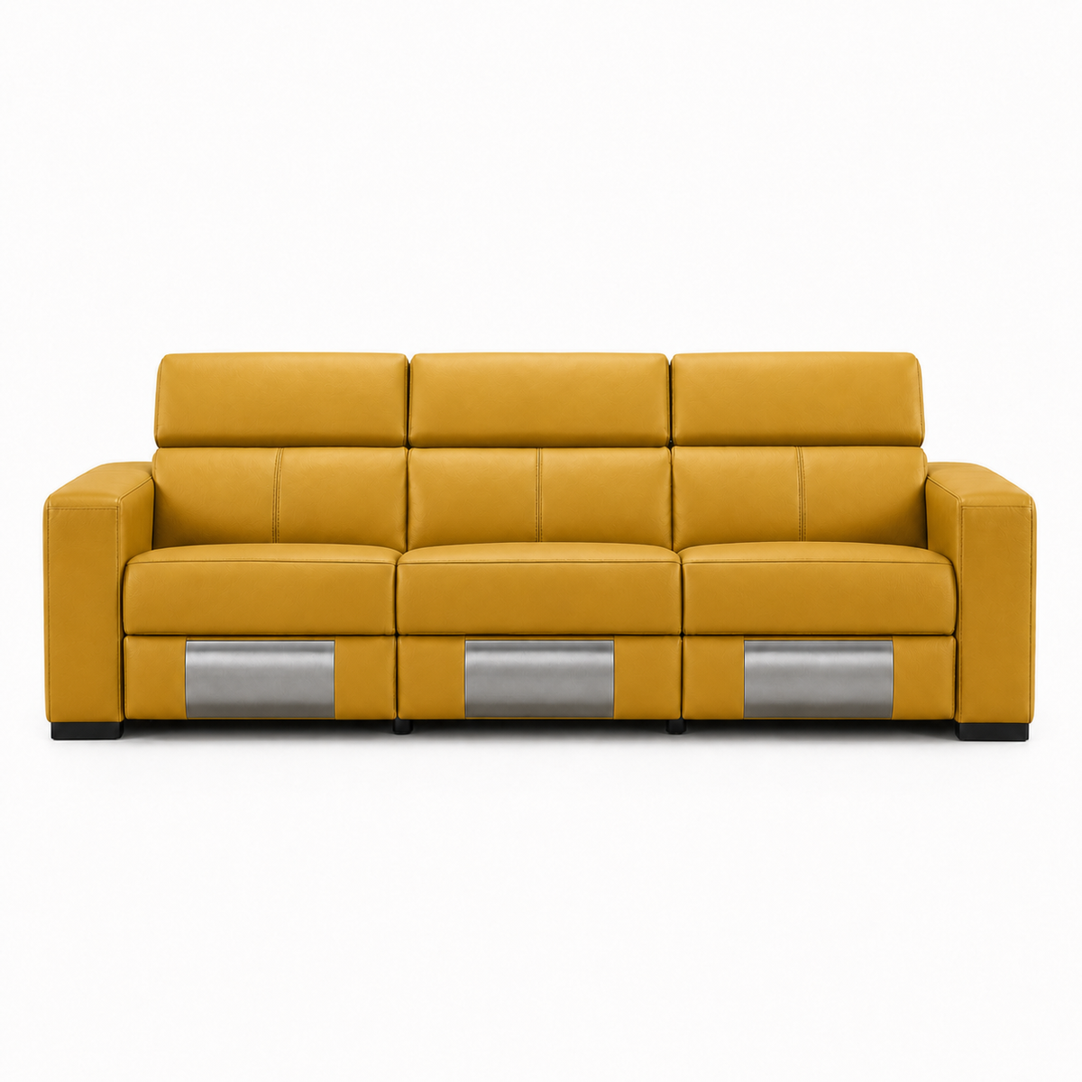 Frigid Recliner 3 seater yellow 02 white