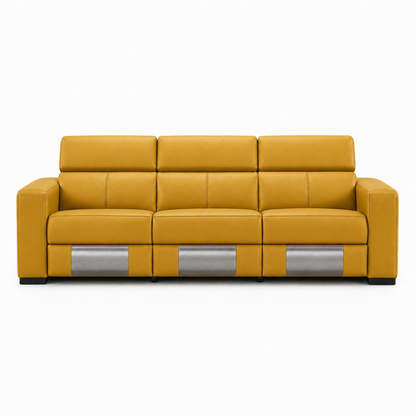 Frigid Recliner 3 seater yellow 02 white