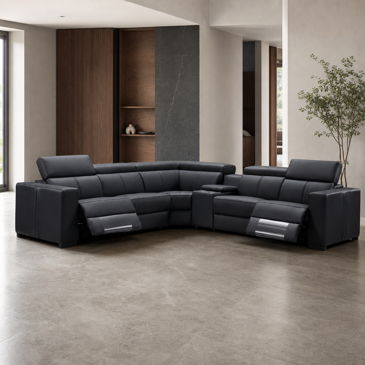 Frigid Recliner complete configuration in an editorial living room