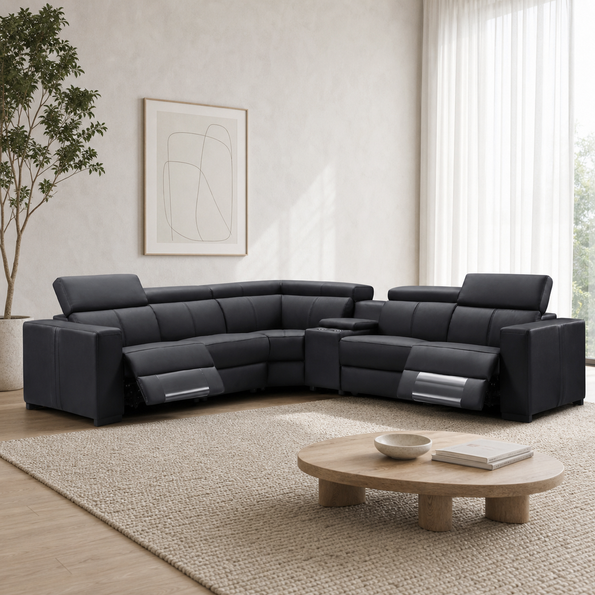 Frigid Recliner complete configuration in an editorial living room