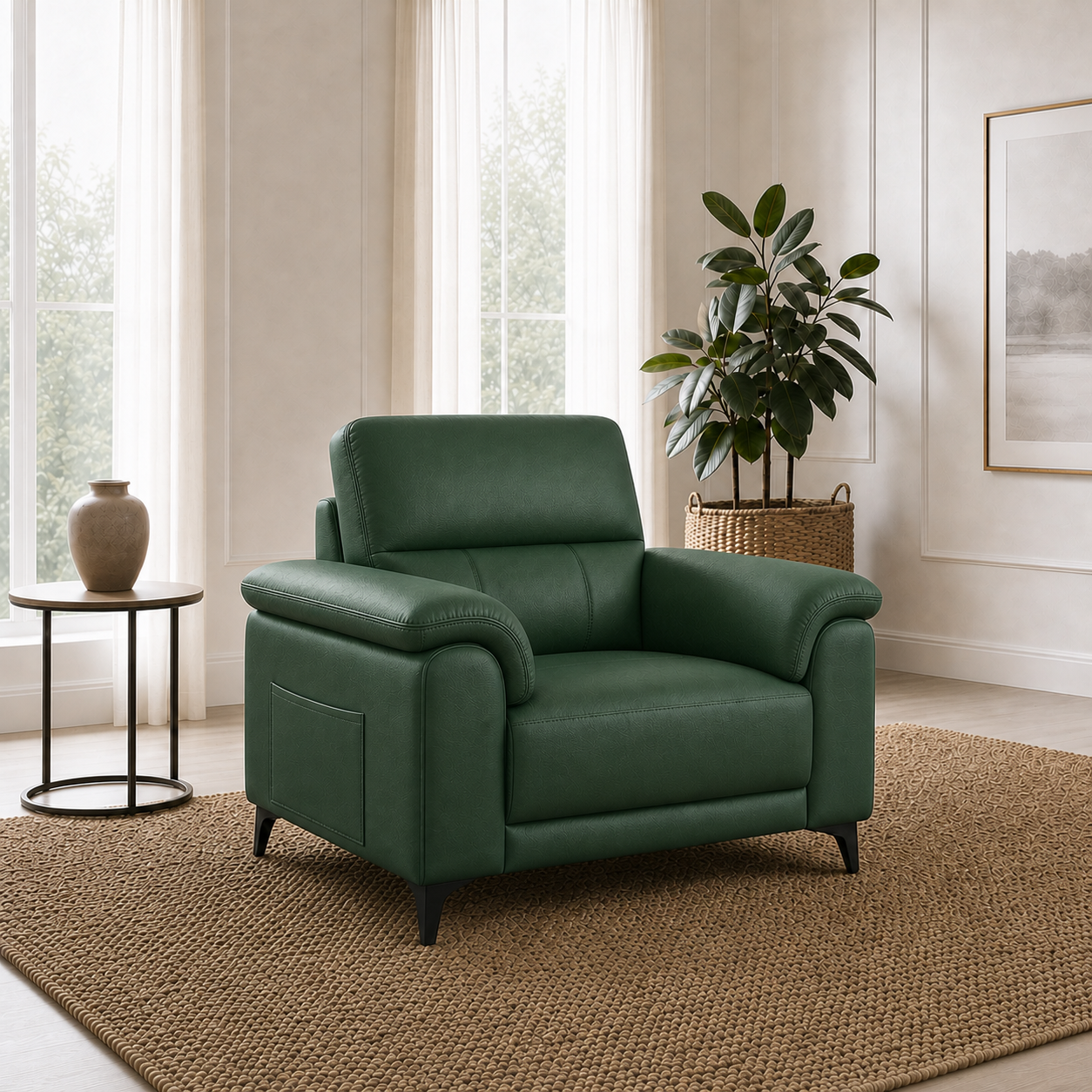 frost-3-2-1-sofa-set 1 seater green 01 room