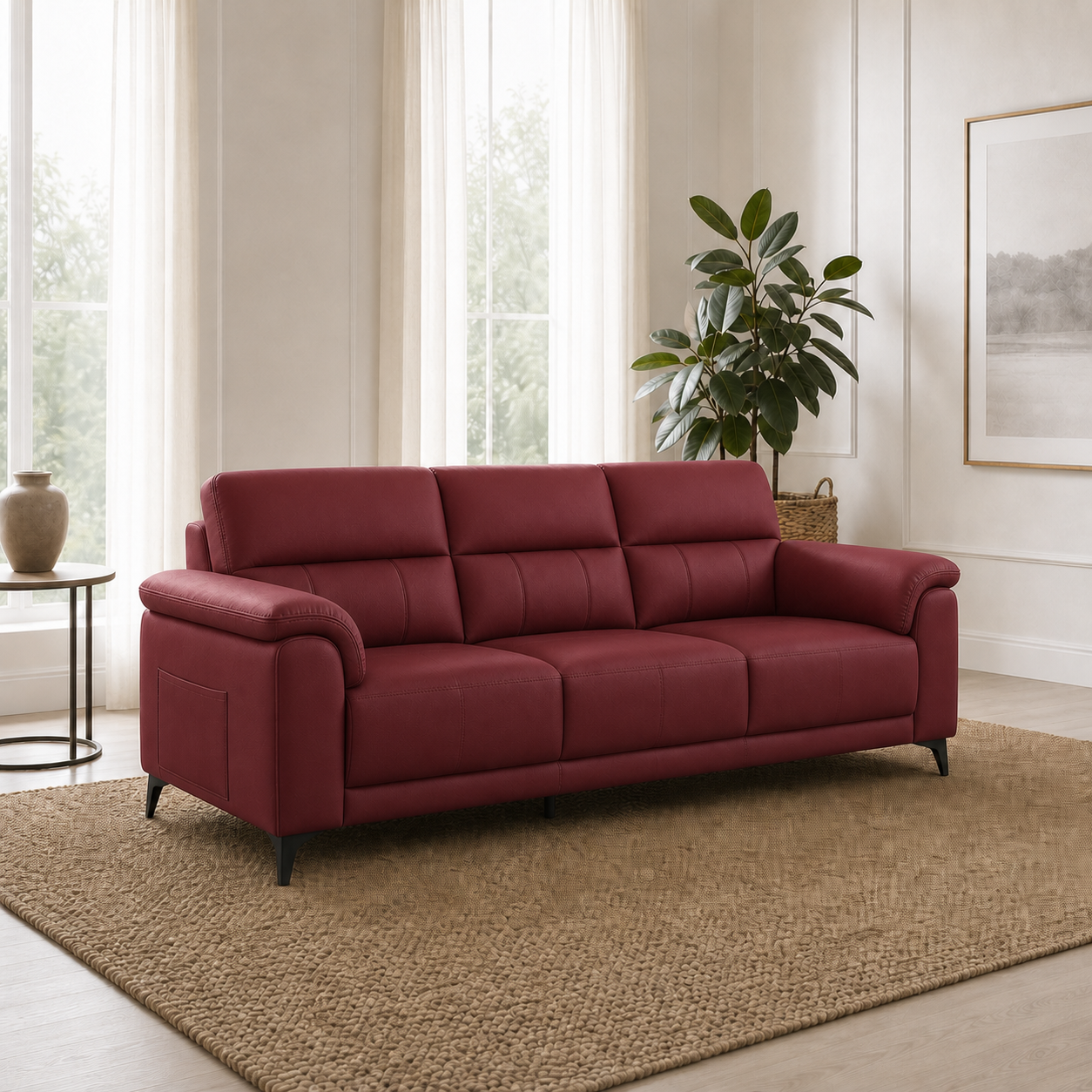 frost-3-2-1-sofa-set 3 seater red wine 01 room