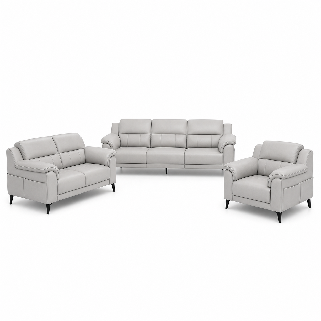 Frost - 3+2+1 Sofa Set, complete 3+2+1 sofa set front studio view