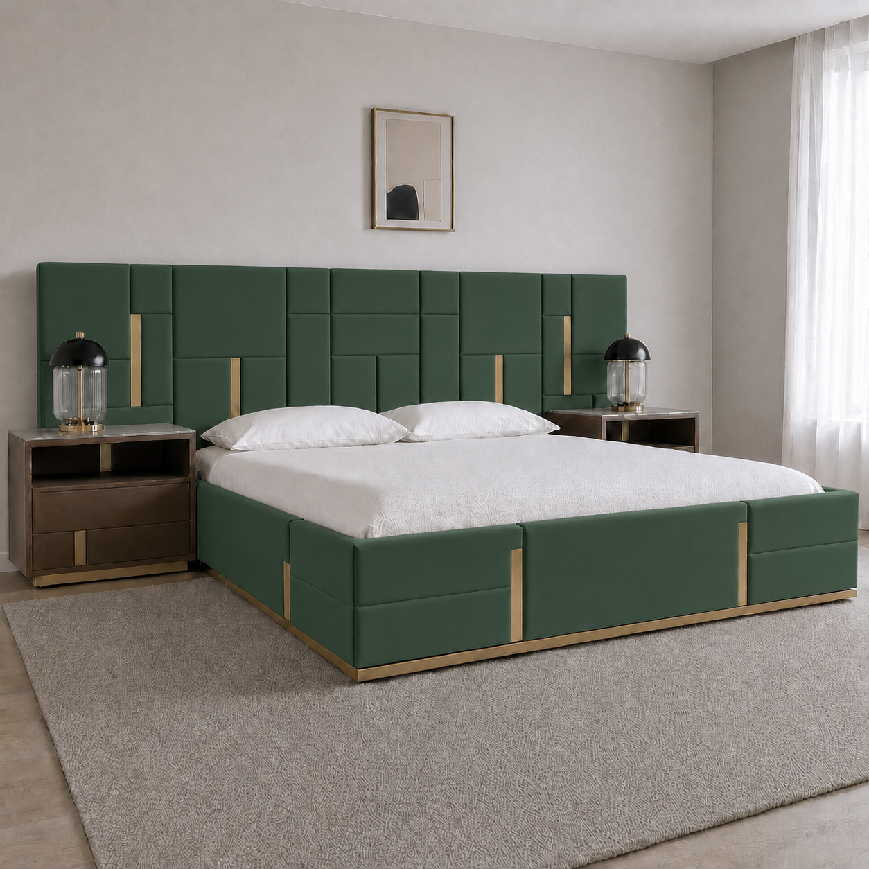 Gale - Bed Green lifestyle view