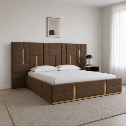Gale - Bed, complete straight-on bed view