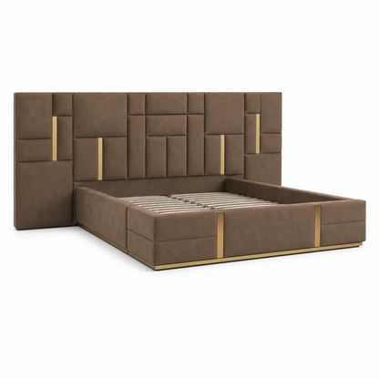 Gale - Bed, complete long-side studio bed view
