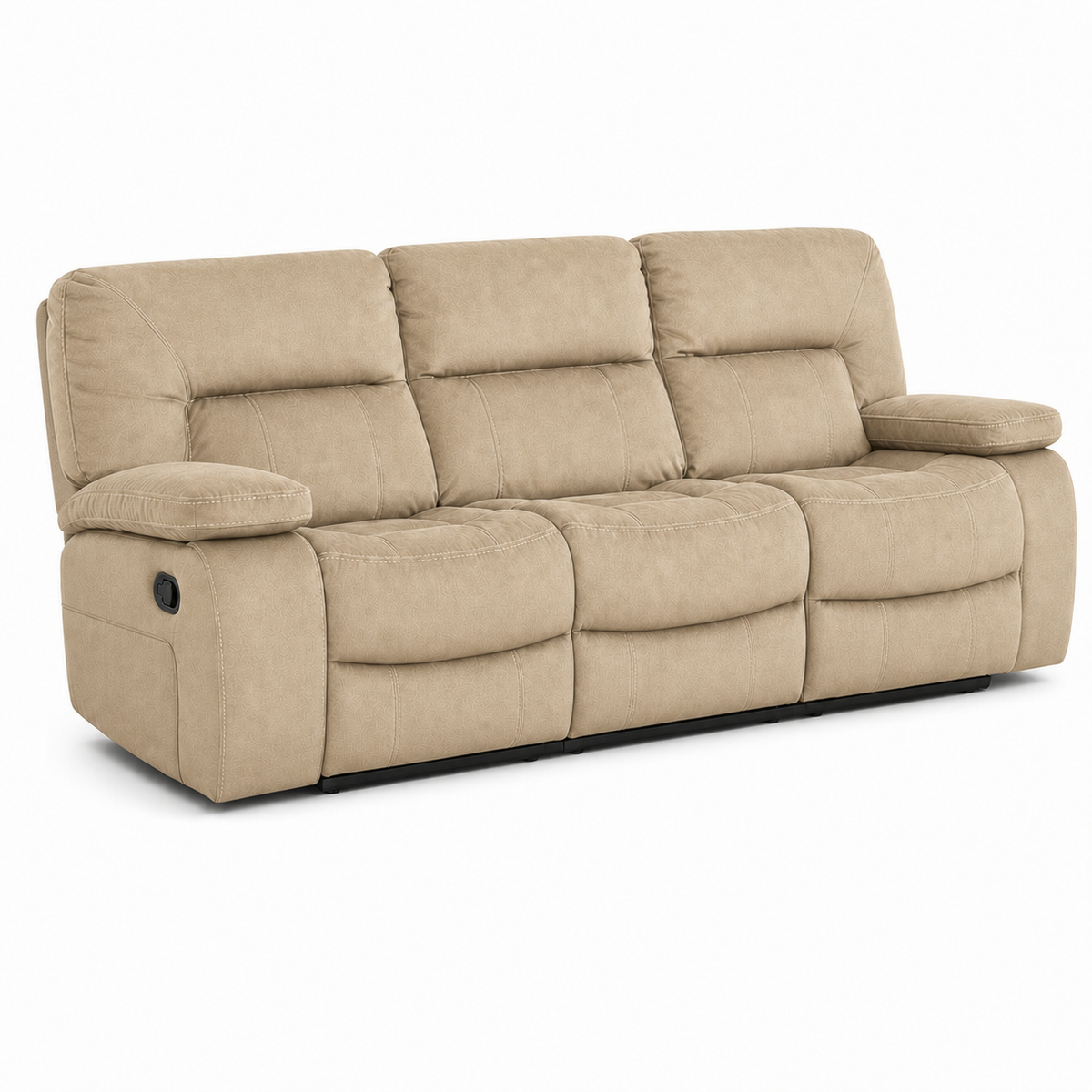 Gambit Recliner 3 seater beige 02 white