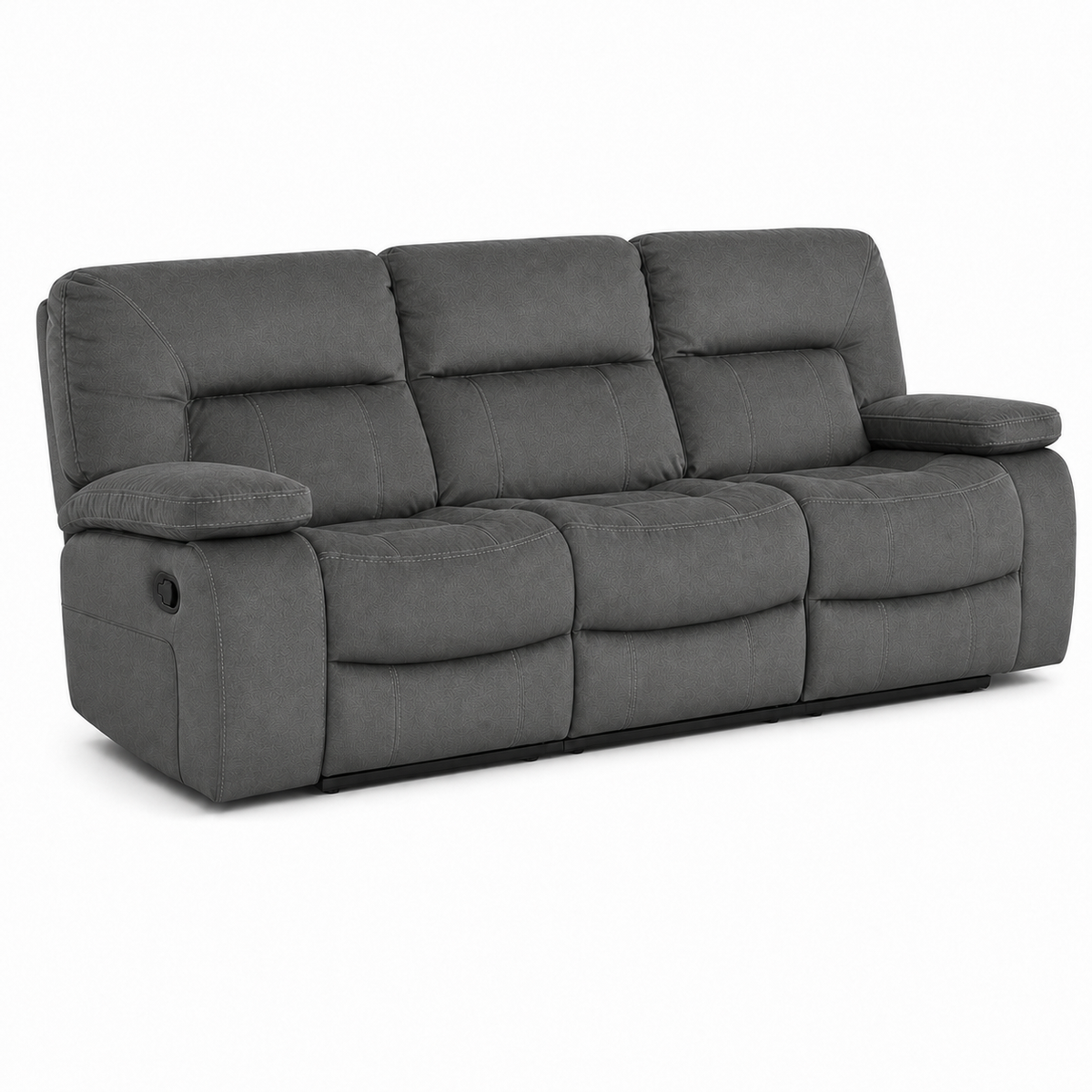 Gambit Recliner 3 seater grey 02 white