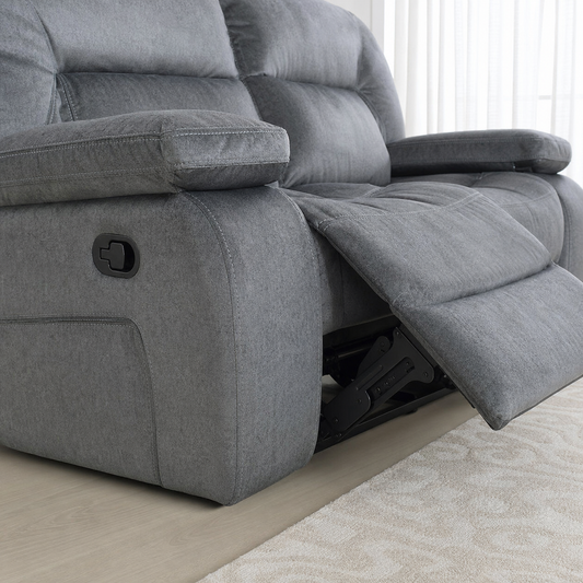 Gambit Recliner upholstery and reclining detail