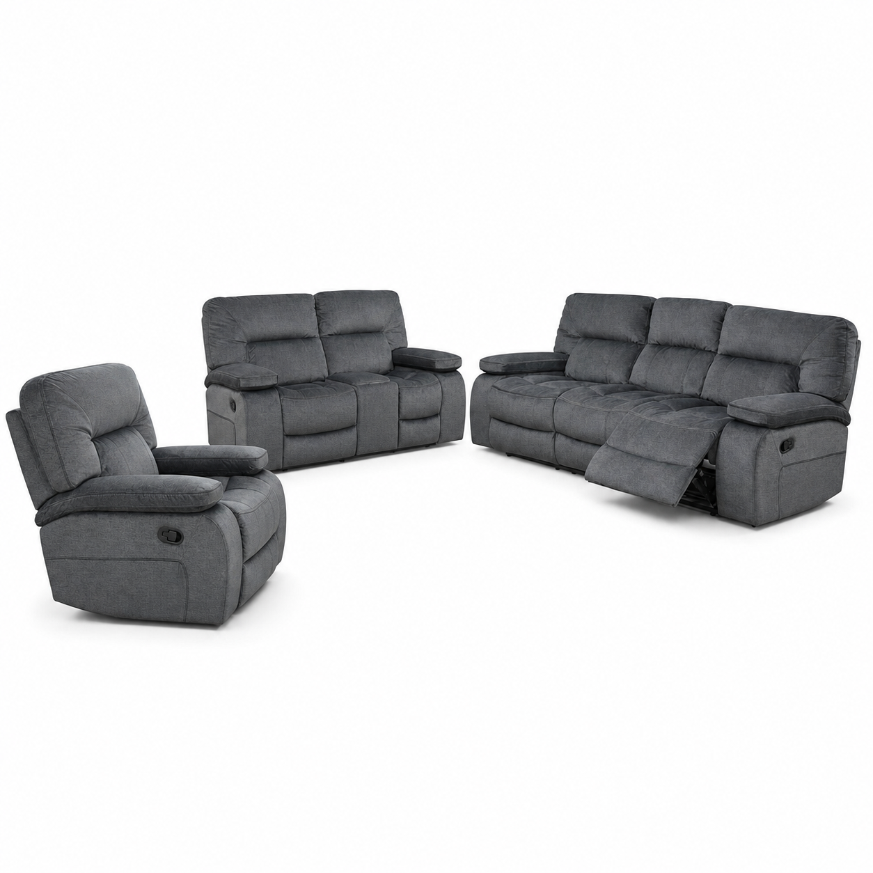 Gambit Recliner complete configuration on a white background