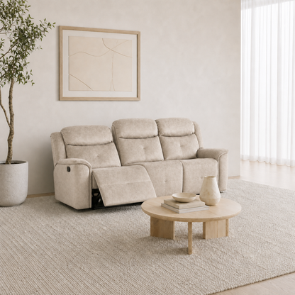 Garnet 3+2+1 Recliner Set 3 seater beige 01 main