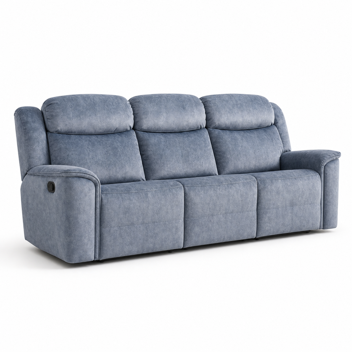 Garnet 3+2+1 Recliner Set 3 seater blue 02 white
