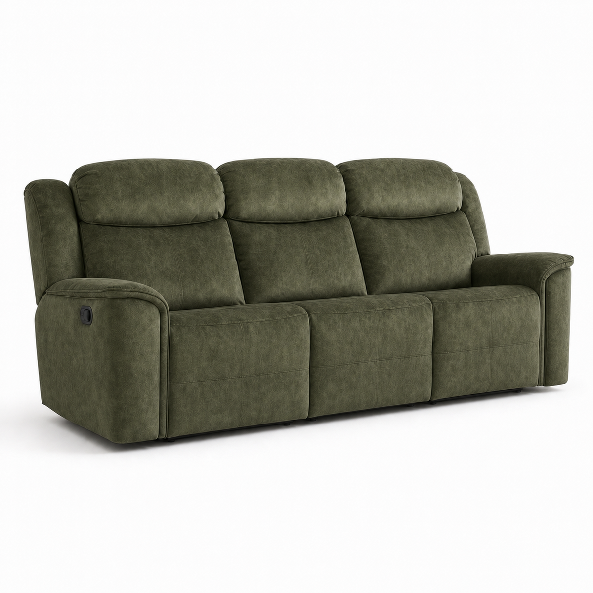 Garnet 3+2+1 Recliner Set 3 seater green 02 white
