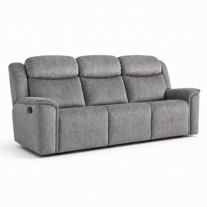 Garnet 3+2+1 Recliner Set 3 seater grey 02 white