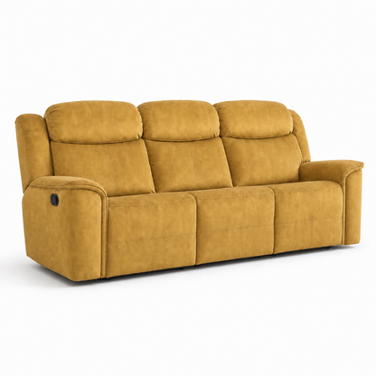 Garnet 3+2+1 Recliner Set 3 seater yellow 02 white