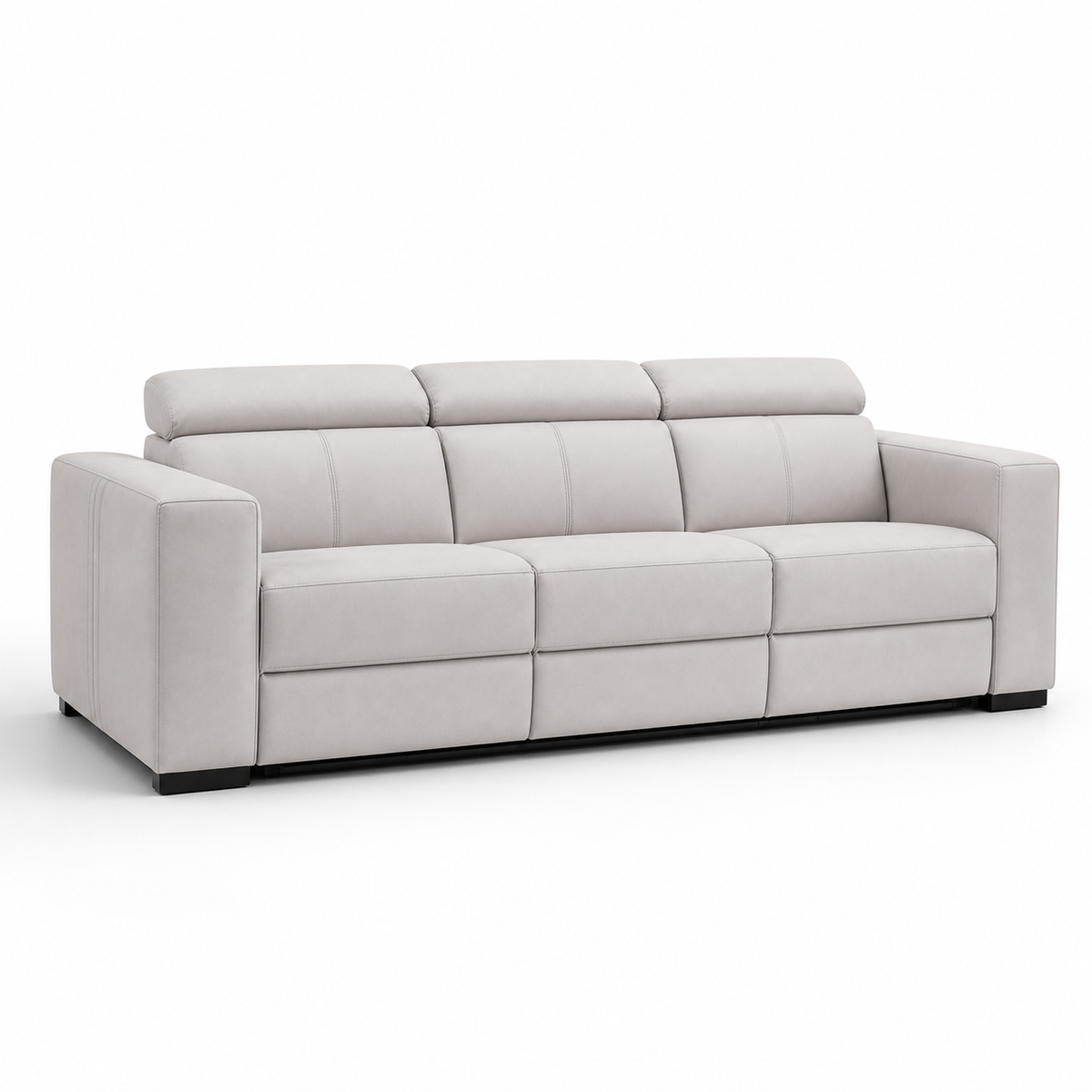 Garnet Recliner 3 seater beige 02 white