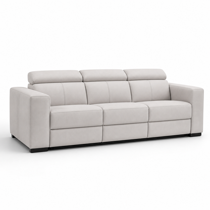 Garnet Recliner 3 seater beige 02 white