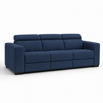 Garnet Recliner 3 seater blue 02 white