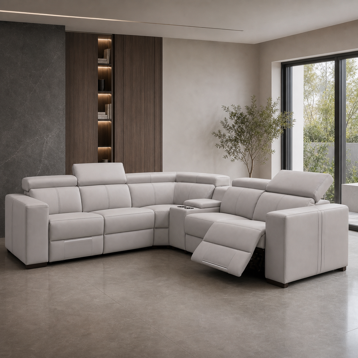 Garnet Recliner complete configuration from an alternate angle