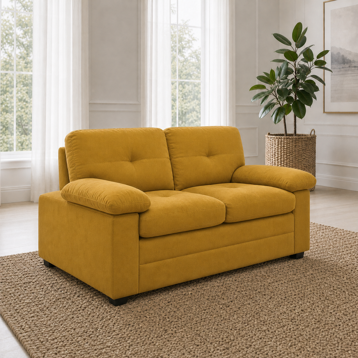 glee-3-2-1-sofa-set 2 seater yellow 01 room