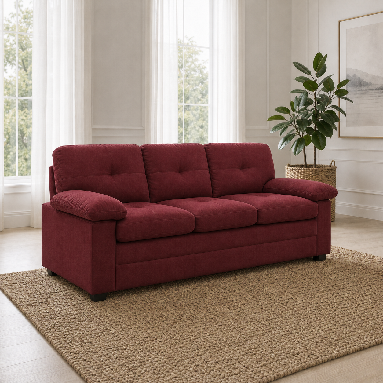 glee-3-2-1-sofa-set 3 seater red 01 room
