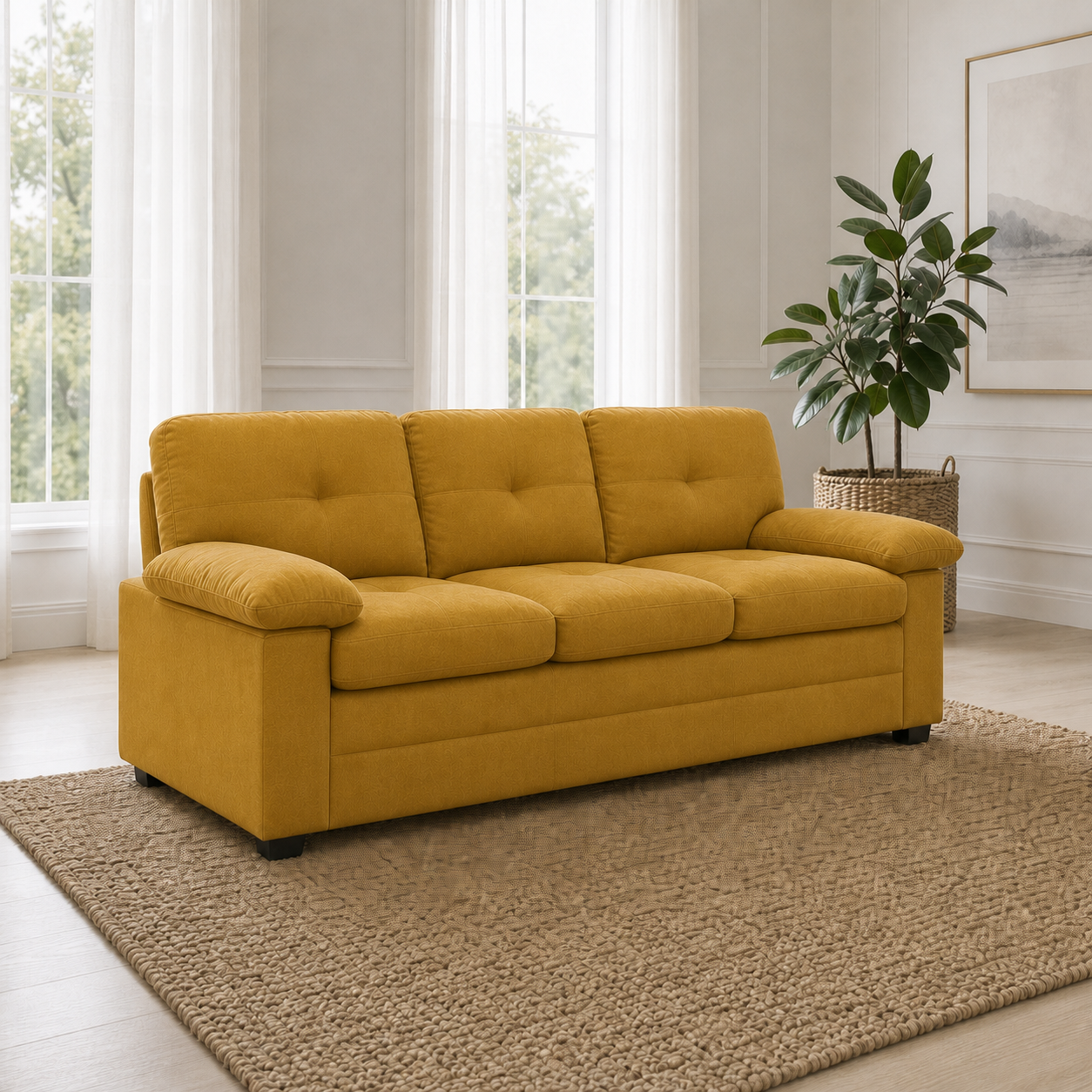 glee-3-2-1-sofa-set 3 seater yellow 01 room
